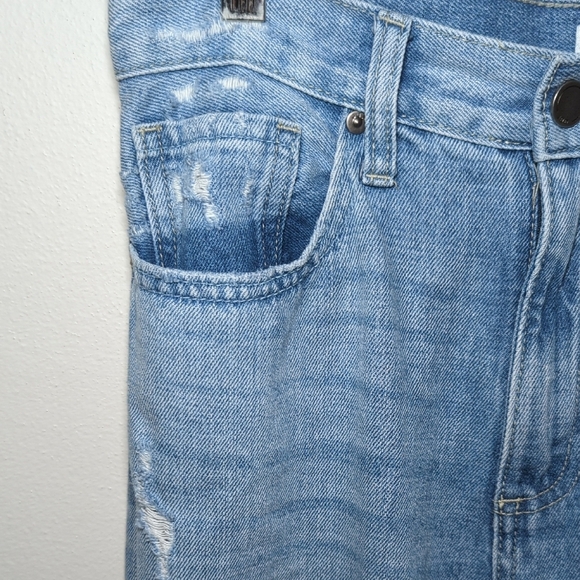 JBD Just Black Denim Light Wash Distressed Straight Leg Jeans Women's Size 27 - Picture 4 of 11